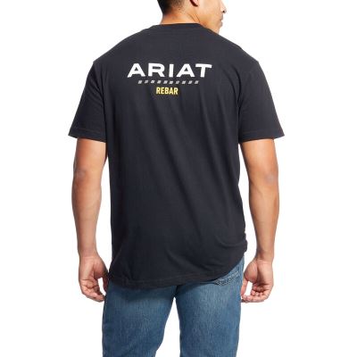 Ariat Rebar Cotton Strong Siyah Tişört Erkek (19654-635)